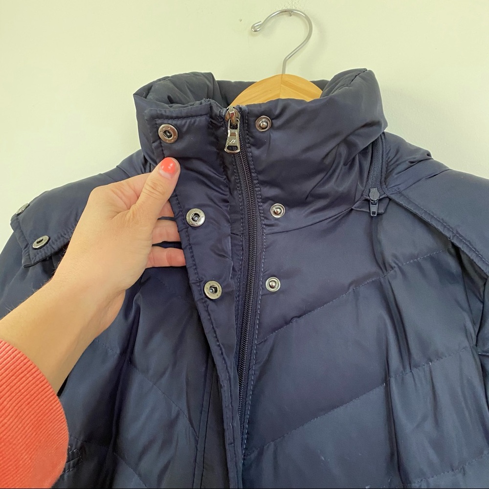 Kenneth Cole Quilted Chevron Down Puffer Jacket S - Picture 3 of 11